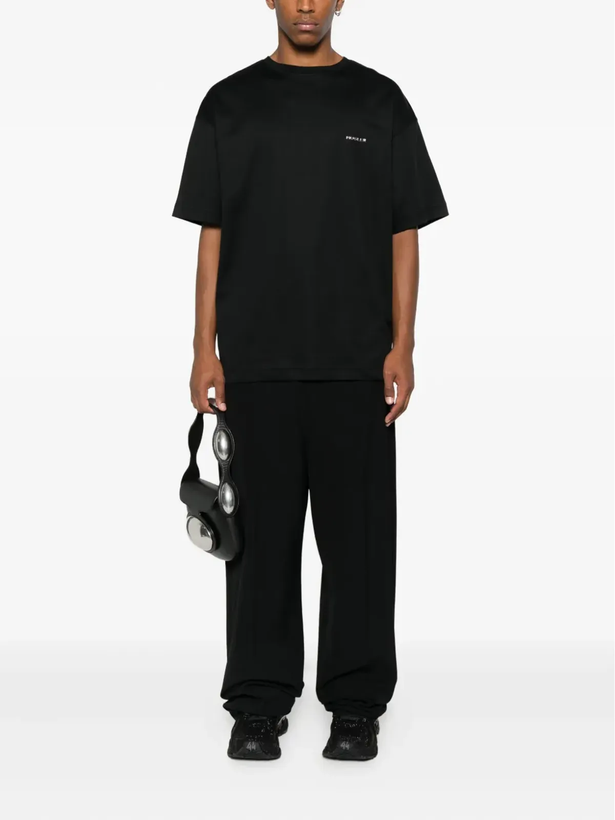 Mugler ロゴ入りコットンTシャツ - 画像2