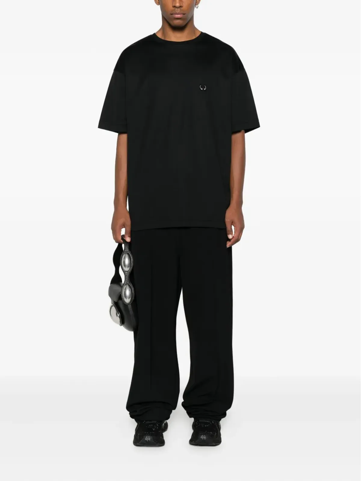 Mugler メタリックピアシング Tシャツ - 画像2