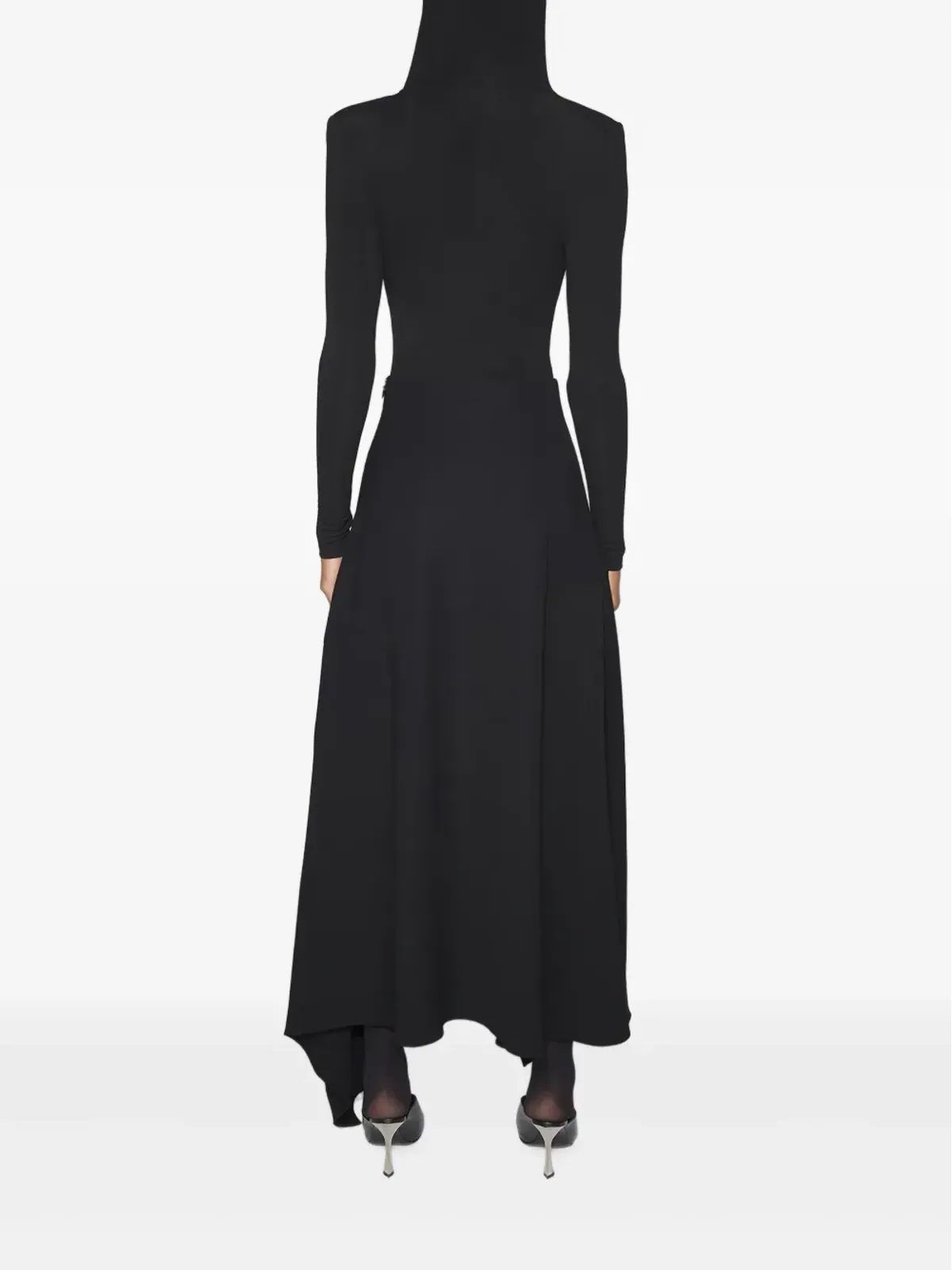 Mugler フーデッド アシンメトリック ボディスーツ - 画像2