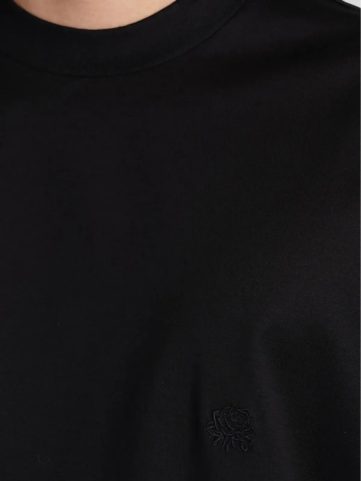 Low Brand embroidered-motif T-shirt - Black - 画像3