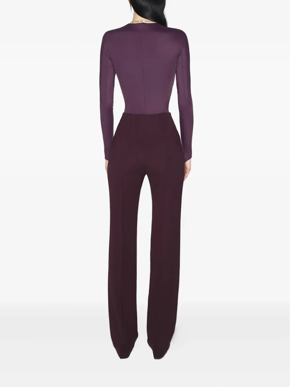 Mugler エンボスロゴ長袖ボディスーツ - 画像3
