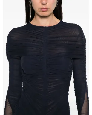 Mugler ギャザー入りメッシュボディスーツ - サムネイル5