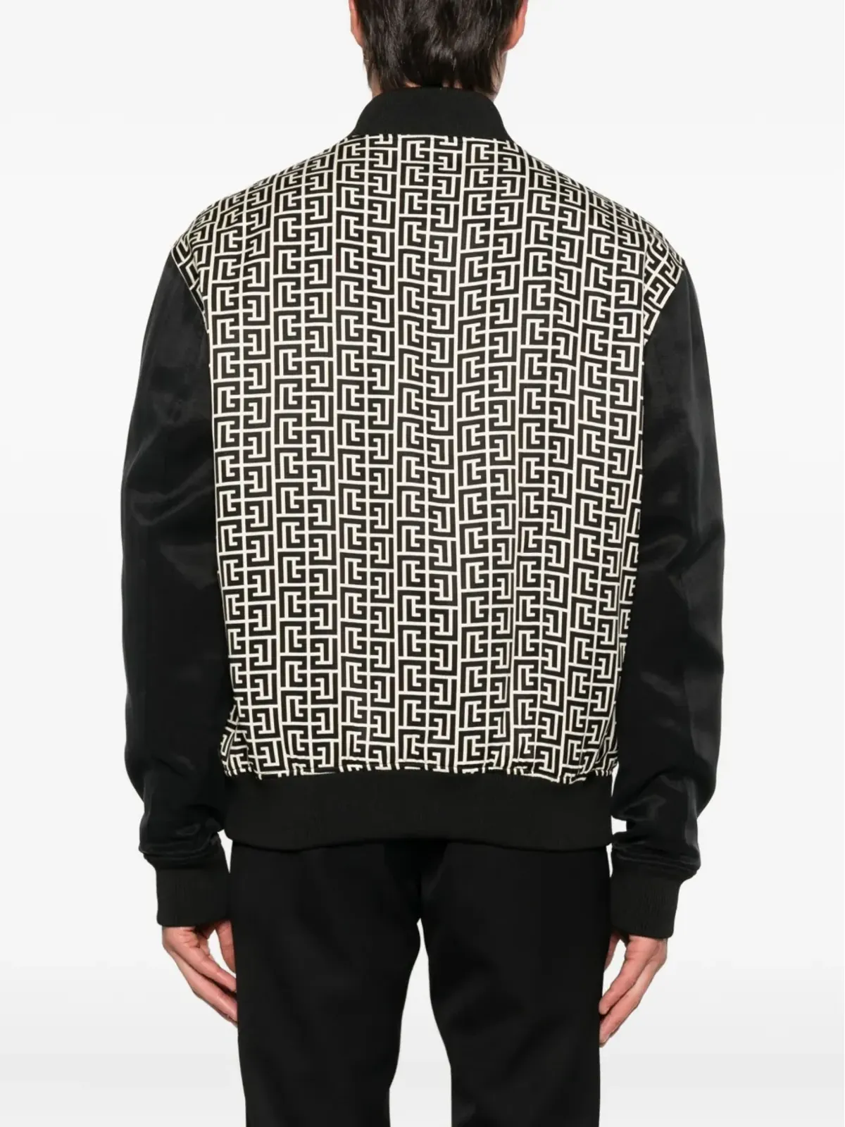 Balmain 幾何学柄ボンバー ジャケット - 画像4