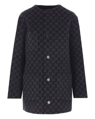 Gucci シングルブレスト ウールコート - ブルー - サムネイル2