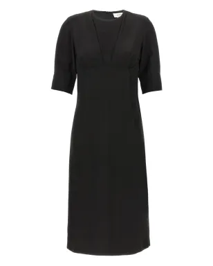 Sportmax ショートスリーブ クルーネック ドレス ブラック - サムネイル1