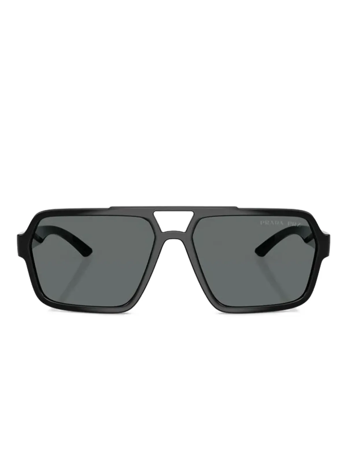 Prada Linea Rossa PS A06S ジオメトリックフレームサングラス - ブラック - 画像1