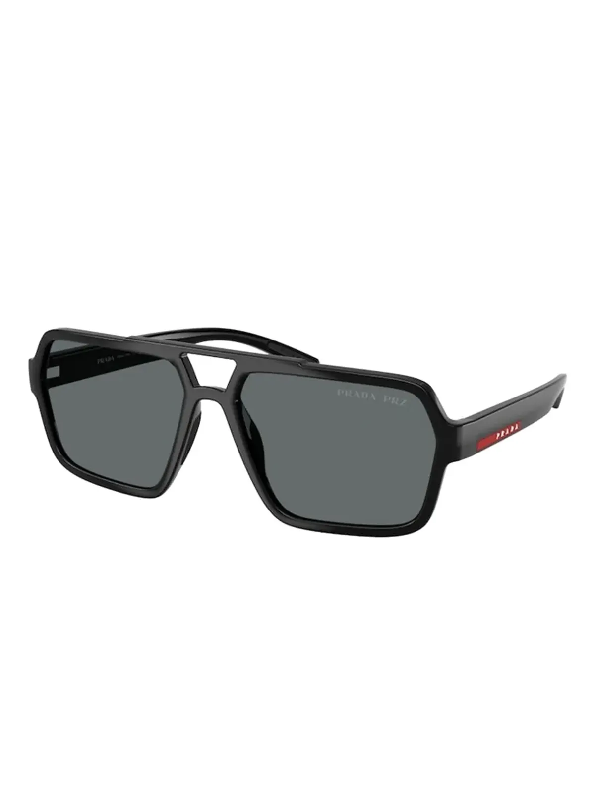 Prada Linea Rossa PS A06S ジオメトリックフレームサングラス - ブラック - 画像2