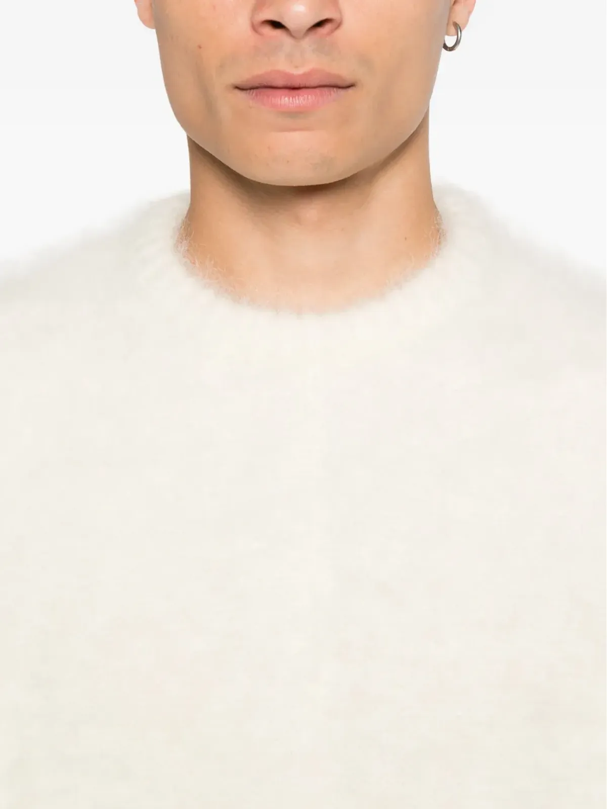 Mugler balloon-sleeve sweater - White - 画像5