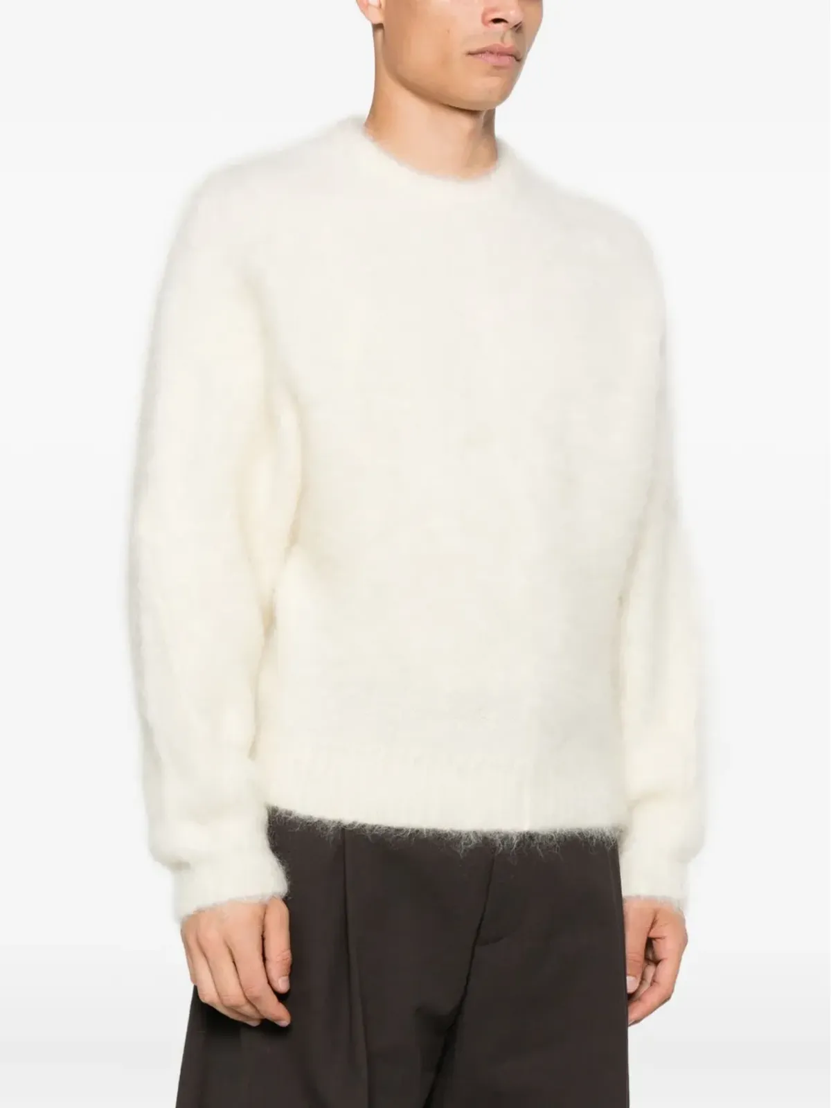 Mugler balloon-sleeve sweater - White - 画像3