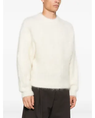Mugler balloon-sleeve sweater - White - サムネイル3