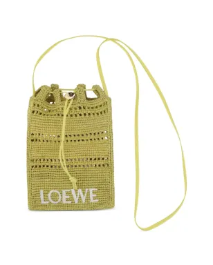 LOEWE ラフィアのドローストリングショルダーバッグ - サムネイル1