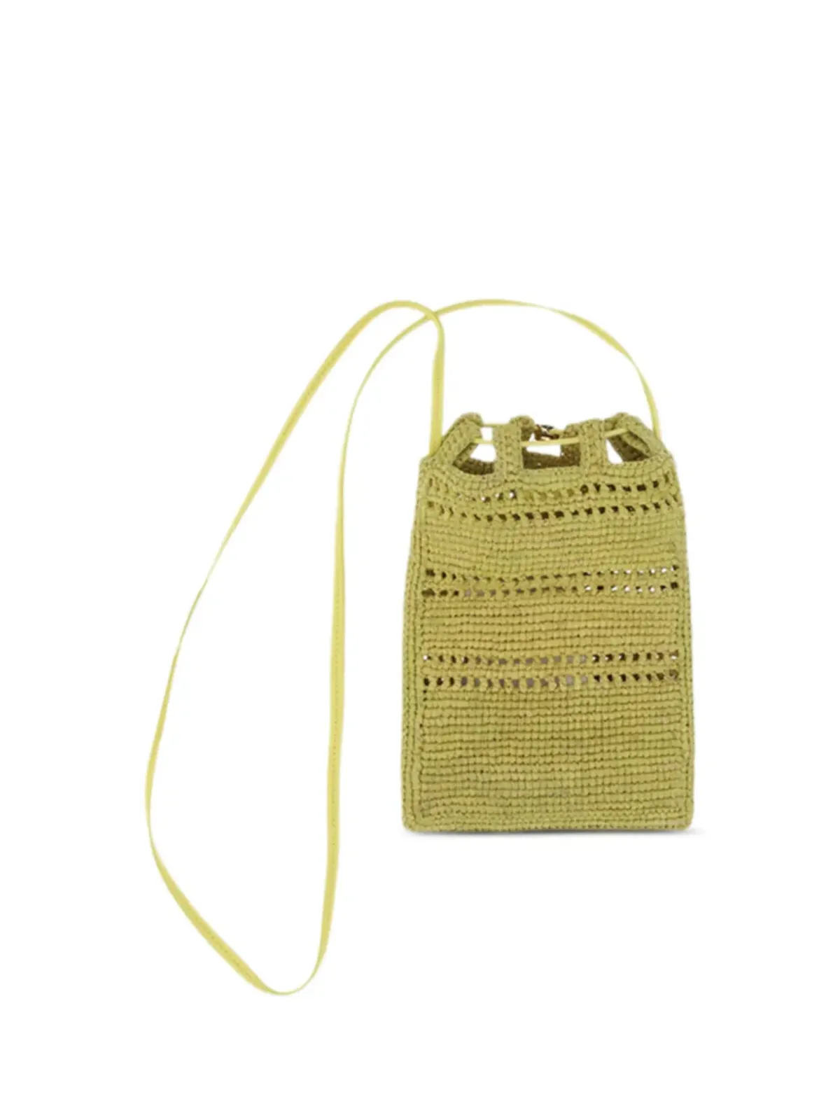 LOEWE ラフィアのドローストリングショルダーバッグ - 画像2