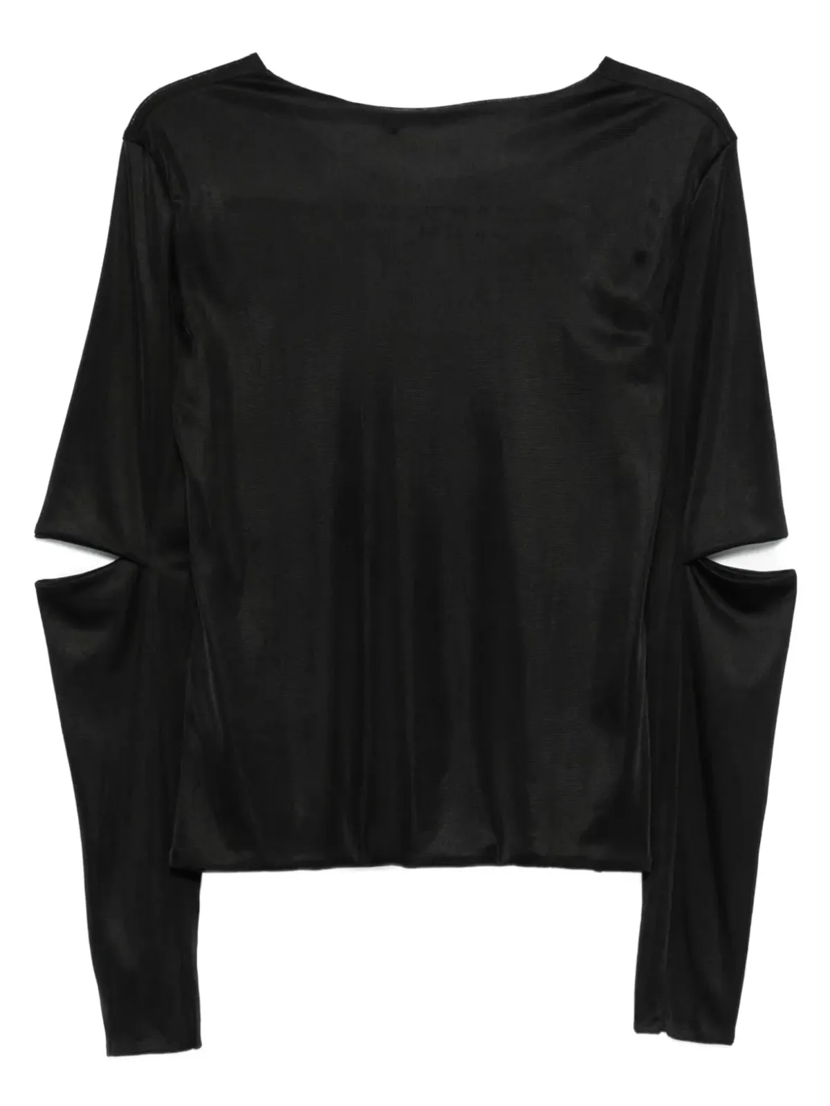 Helmut Lang Pre-Owned 1990s スプリットスリーブ ブラウス - ブラック - 画像2