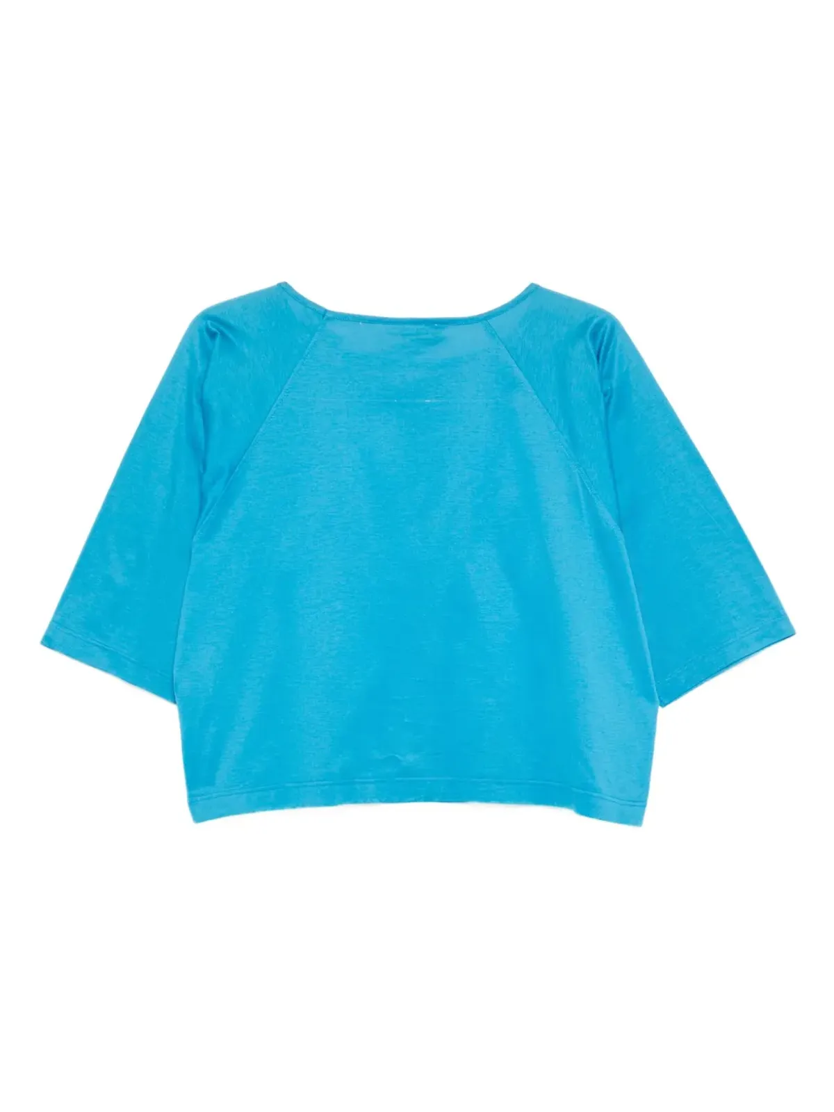 Lanvin Pre-Owned 1970s ラグランスリーブ リボン付きブラウス - ブルー - 画像2