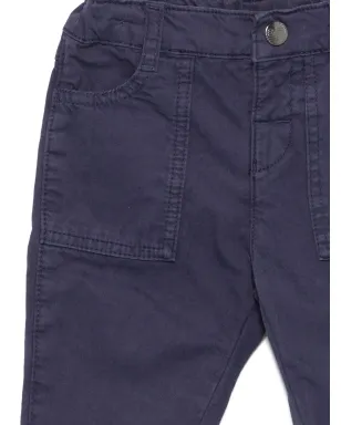 Emporio Armani Kids パッチポケットパンツ - ブルー - サムネイル3