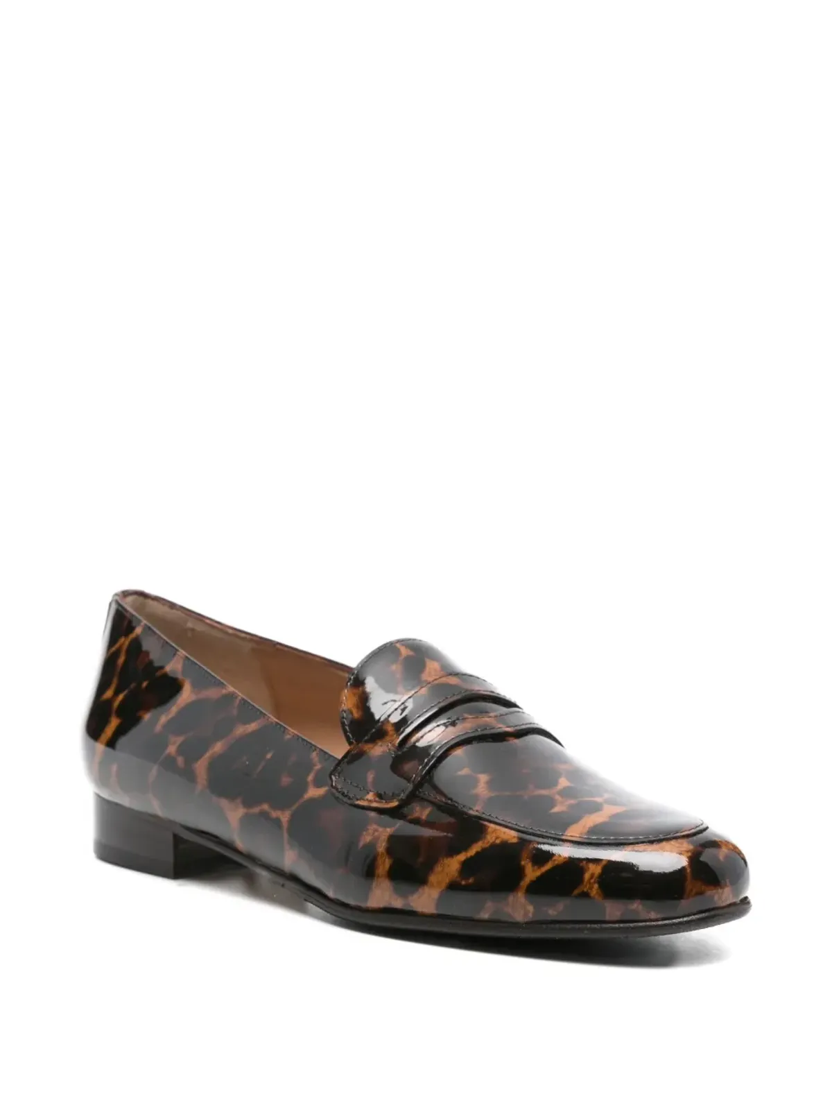 Carel Paris 2100 leopard-print penny loafers - Brown - 画像2