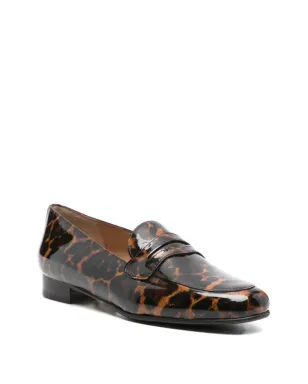 Carel Paris 2100 leopard-print penny loafers - Brown - サムネイル2