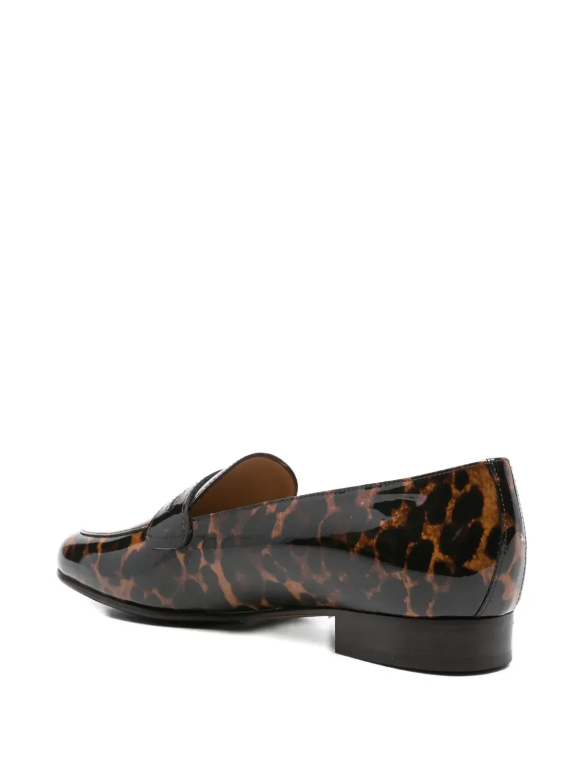 Carel Paris 2100 leopard-print penny loafers - Brown - 画像3