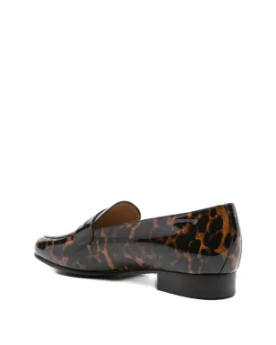 Carel Paris 2100 leopard-print penny loafers - Brown - サムネイル3