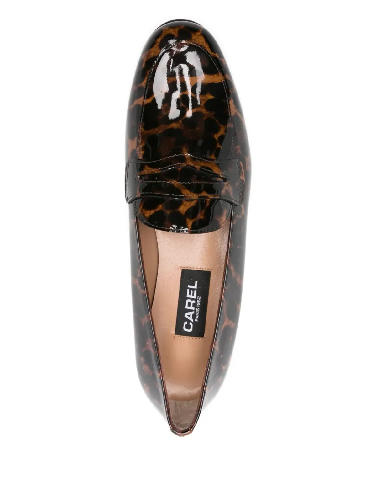 Carel Paris 2100 leopard-print penny loafers - Brown - 画像4