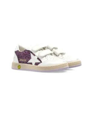 Golden Goose Kids ボールスター グリッターパネル付きスニーカー - サムネイル1