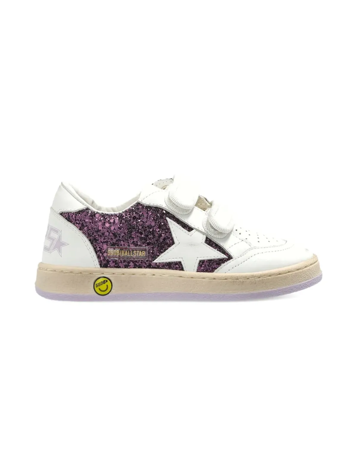 Golden Goose Kids ボールスター グリッターパネル付きスニーカー - 画像2