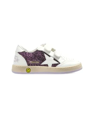 Golden Goose Kids ボールスター グリッターパネル付きスニーカー - サムネイル2