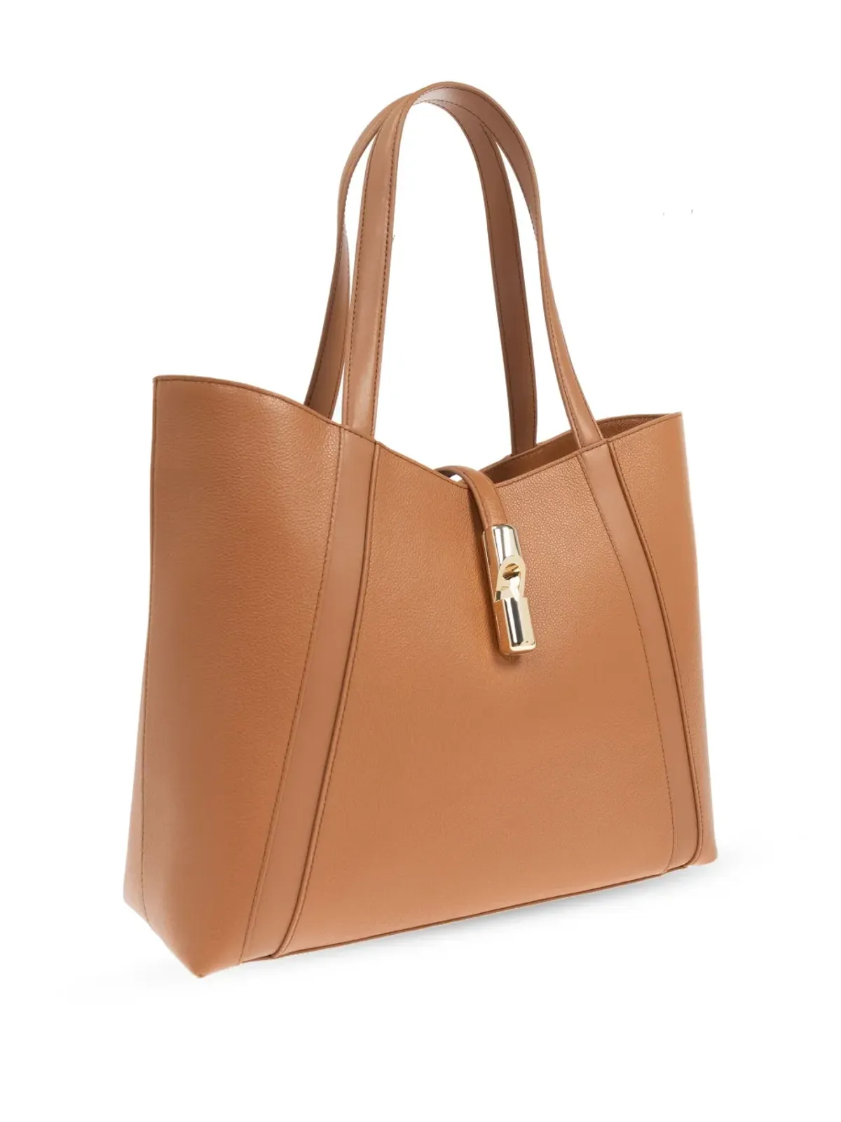 Furla Goccia レザー・パネルド・クラスプ・トートバッグ - 画像2