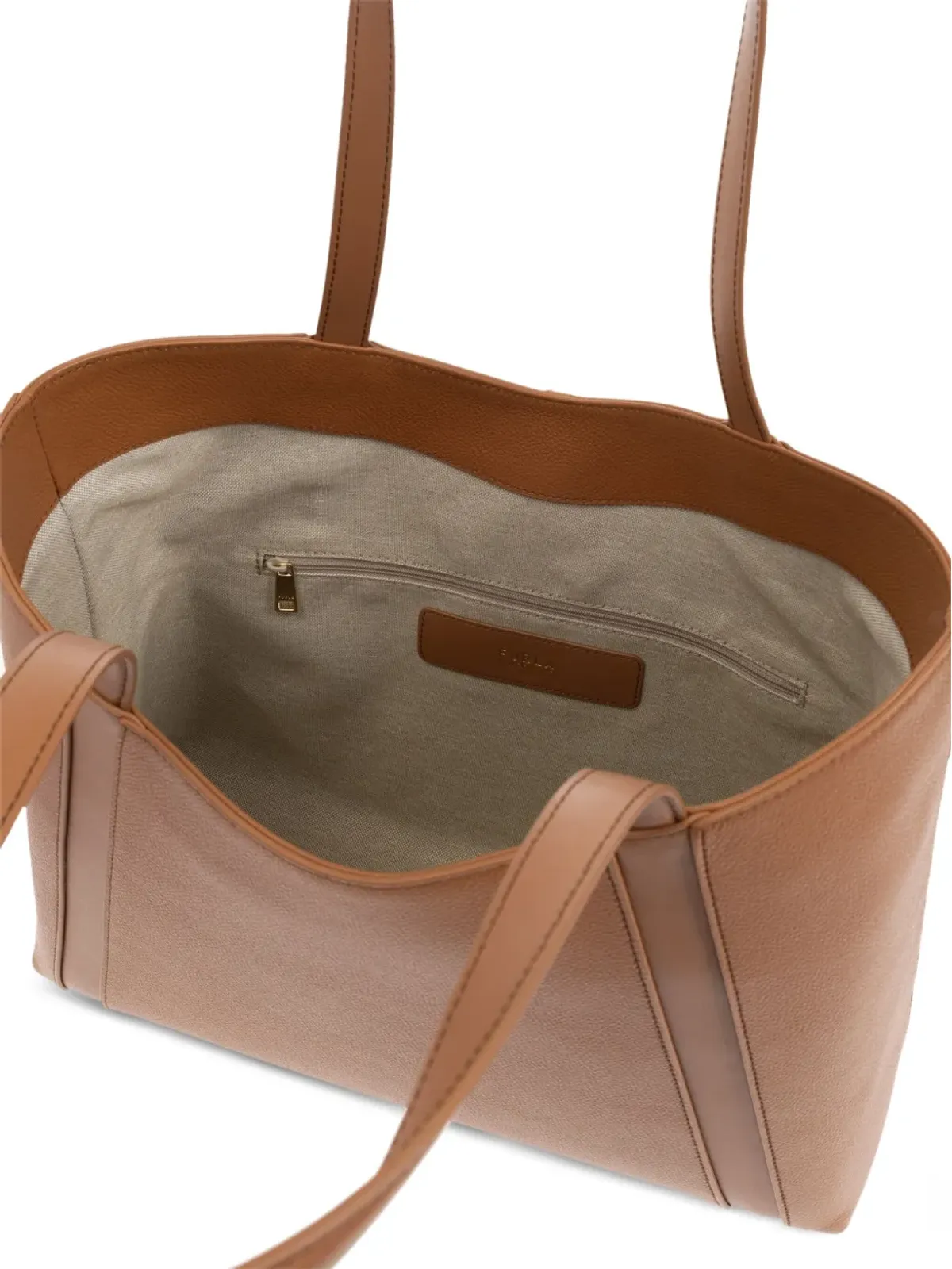 Furla Goccia レザー・パネルド・クラスプ・トートバッグ - 画像3