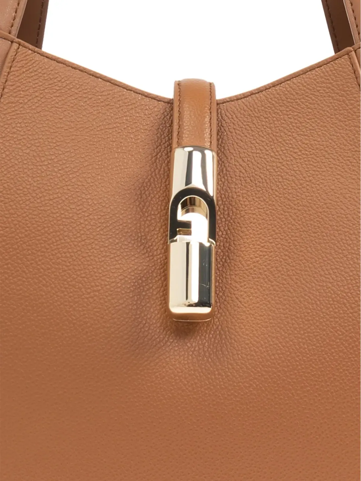Furla Goccia レザー・パネルド・クラスプ・トートバッグ - 画像4