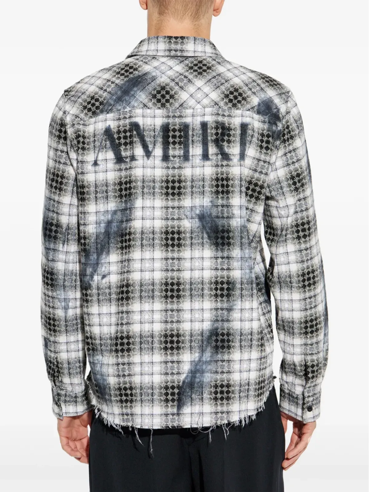AMIRI ほつれ加工のチェックシャツ - 画像4