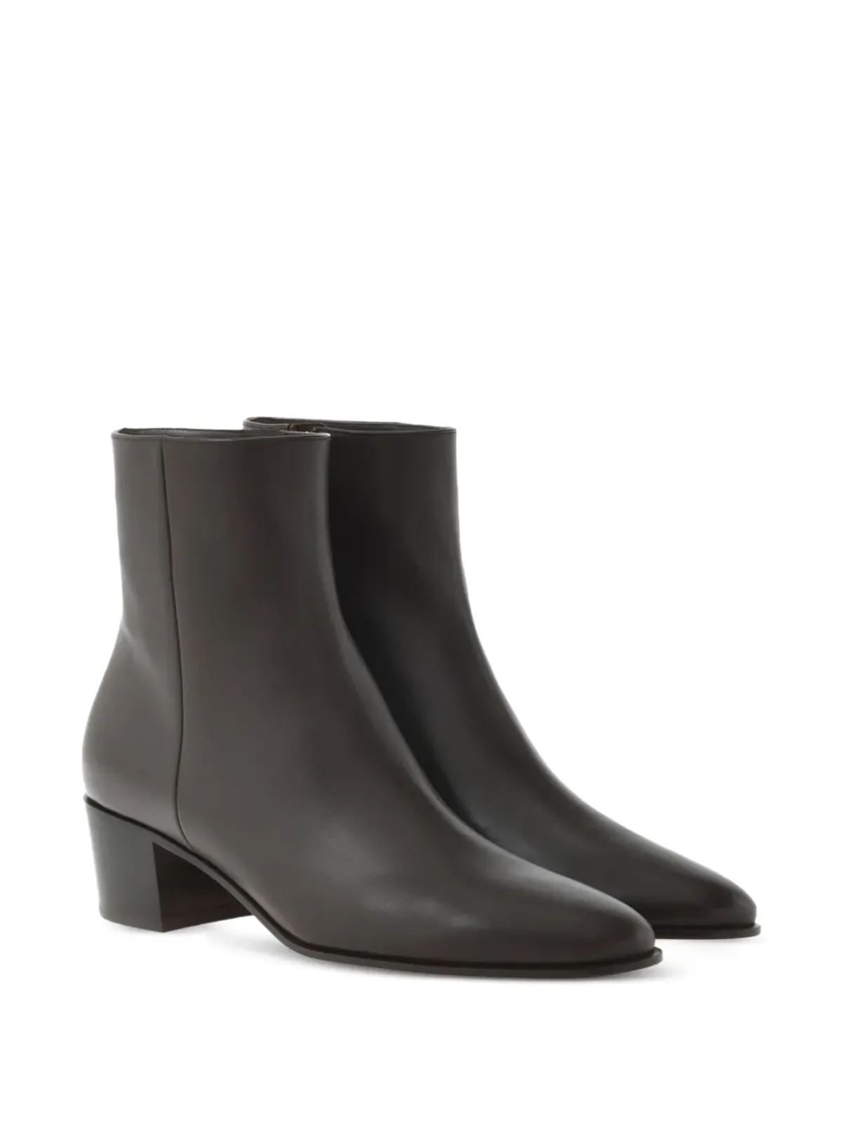 Gianvito Rossi ジップディテール レザーブーツ - 画像2