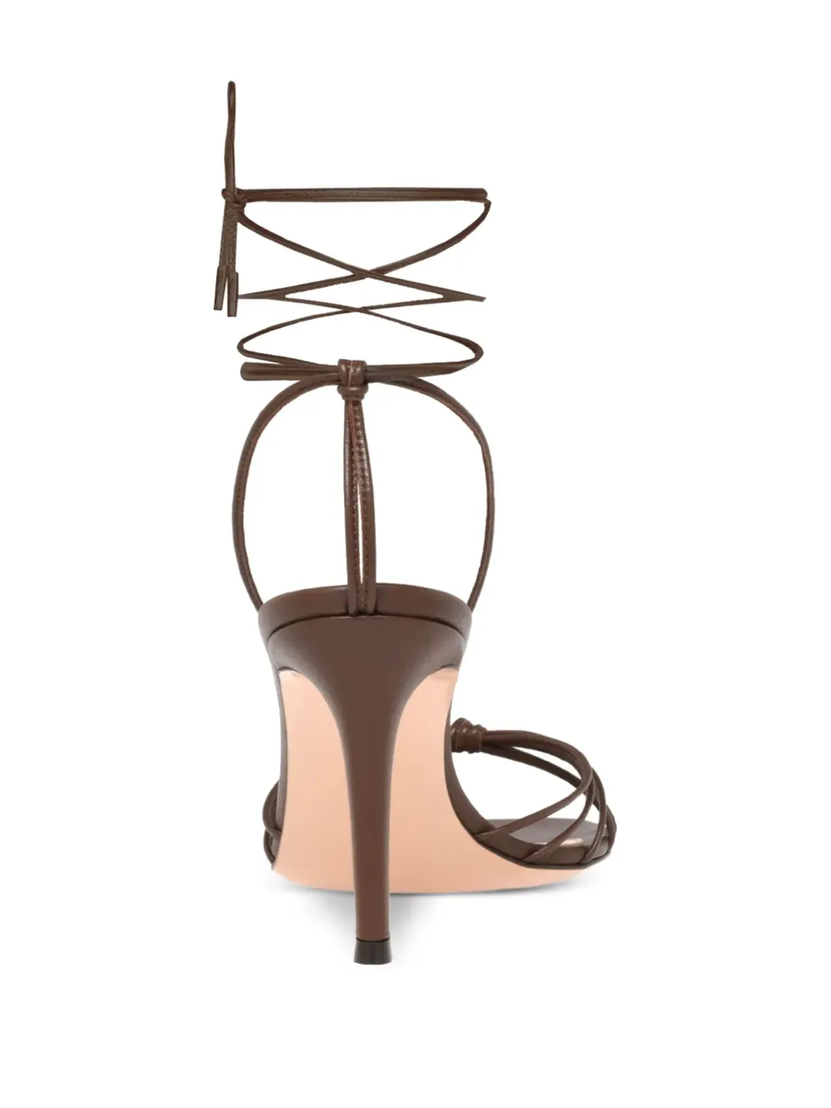 Gianvito Rossi レースアップレザーサンダル - 画像3