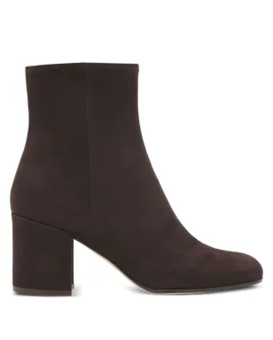 Gianvito Rossi ブロックヒール スエード ブーツ - モカ - サムネイル1