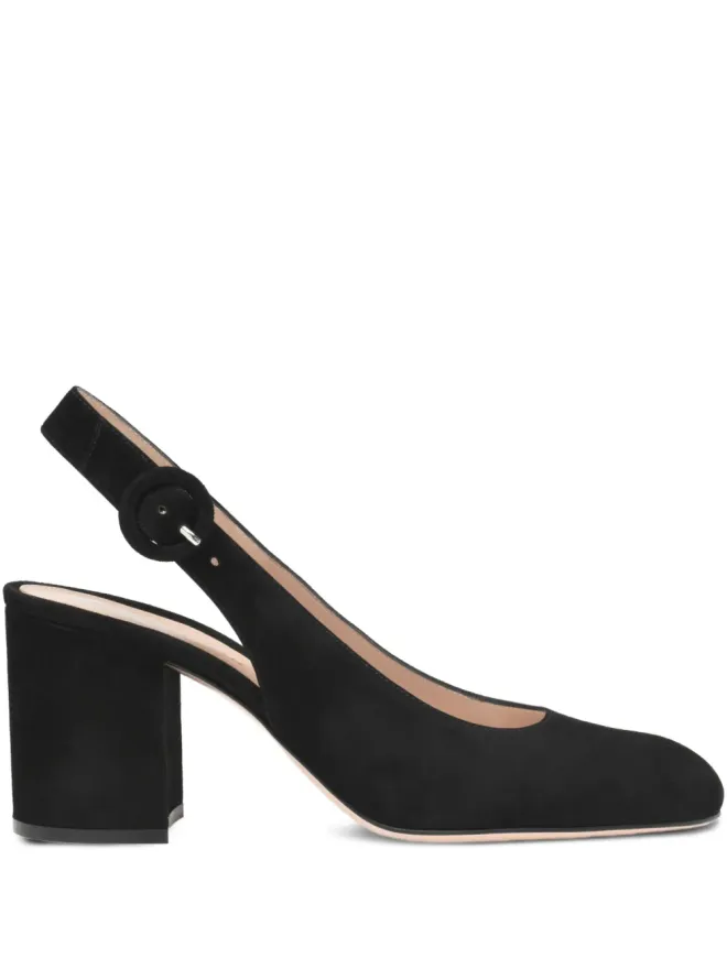 Gianvito Rossi Gianvito Rossi スリングバック ブロックヒールパンプスの商品画像