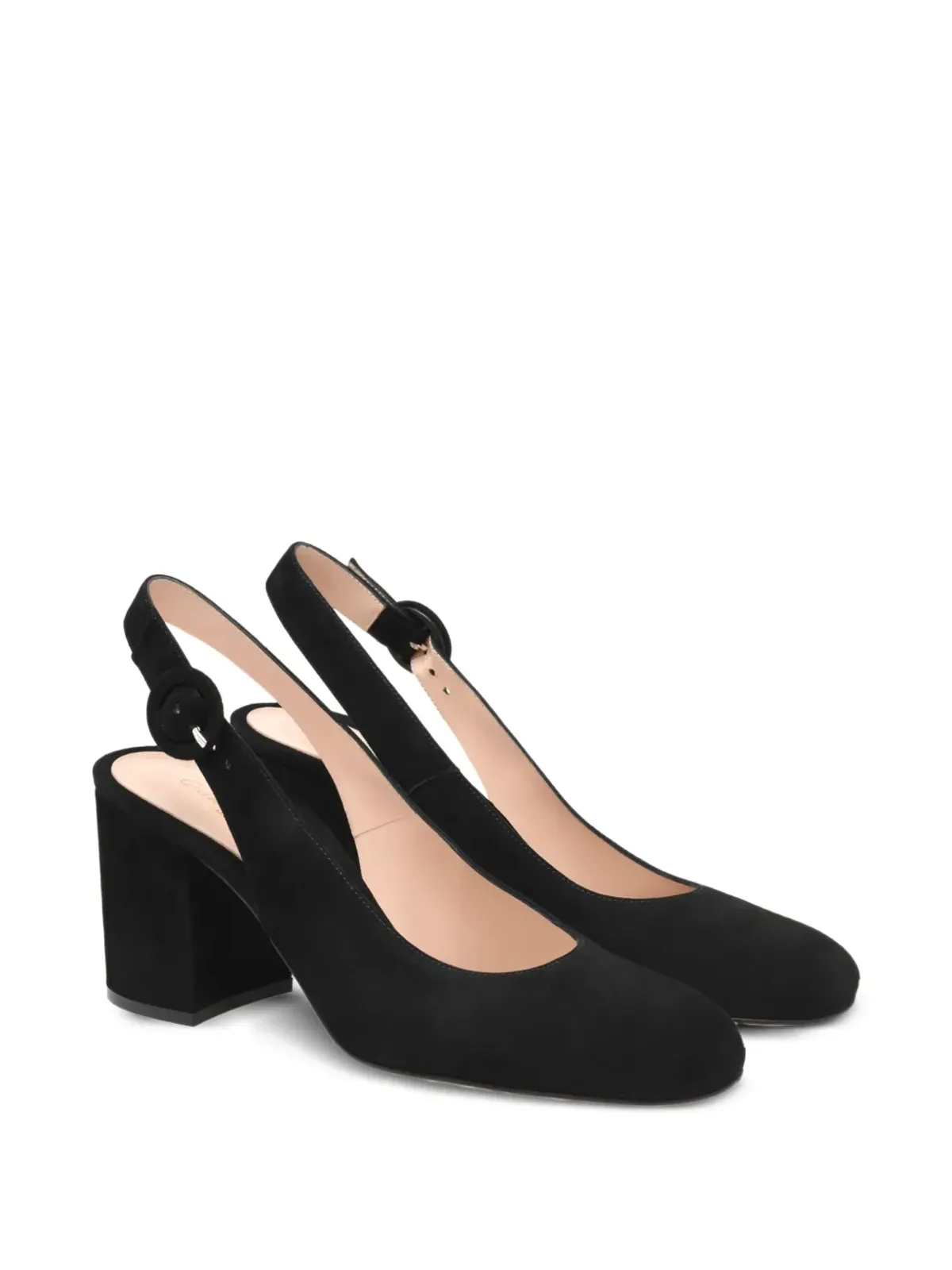 Gianvito Rossi スリングバック ブロックヒールパンプス - 画像2