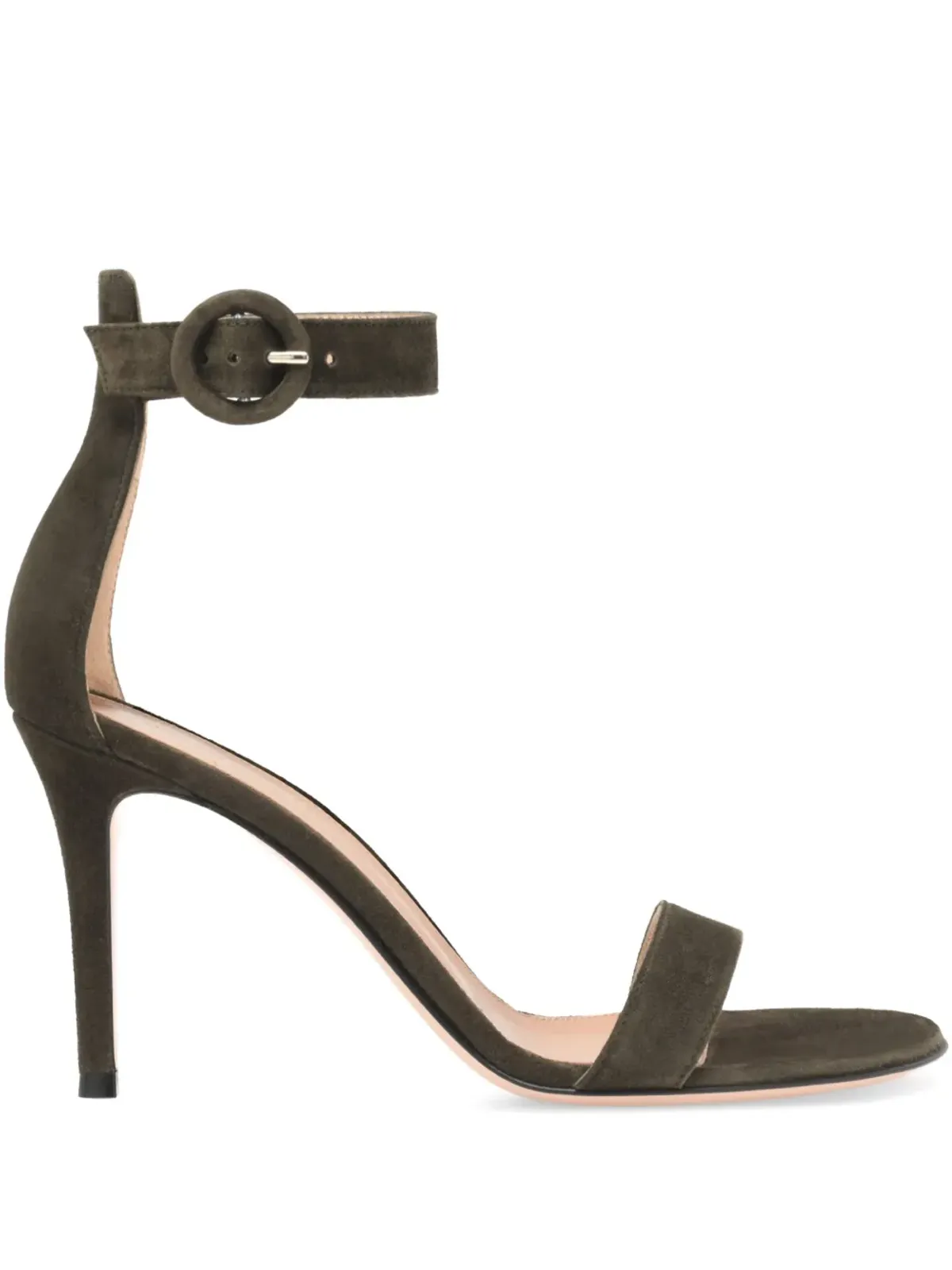 Gianvito Rossi アンクルストラップ付きスエードサンダル - グリーン - 画像1