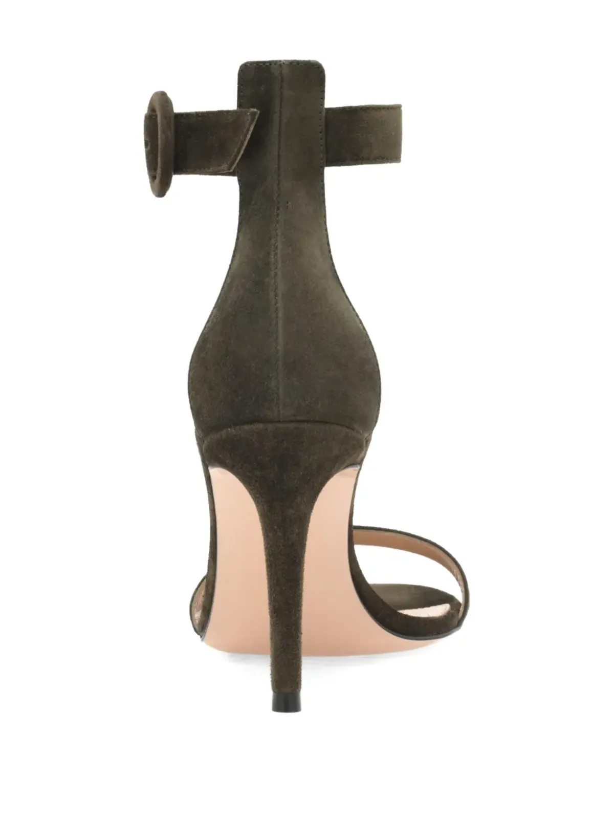 Gianvito Rossi アンクルストラップ付きスエードサンダル - グリーン - 画像3
