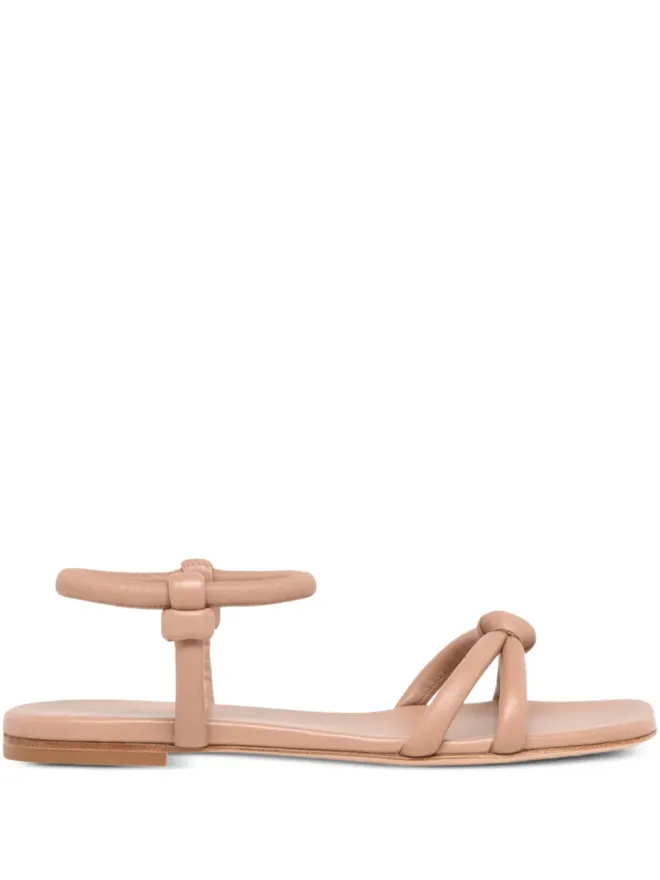 Gianvito Rossi Gianvito Rossi 結び紐レザーサンダル - Pinkの商品画像
