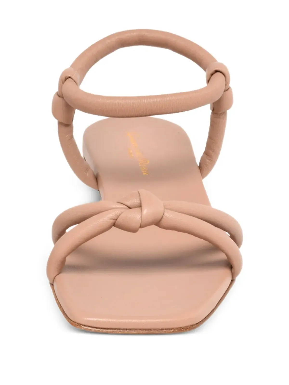 Gianvito Rossi 結び紐レザーサンダル - Pink - 画像3