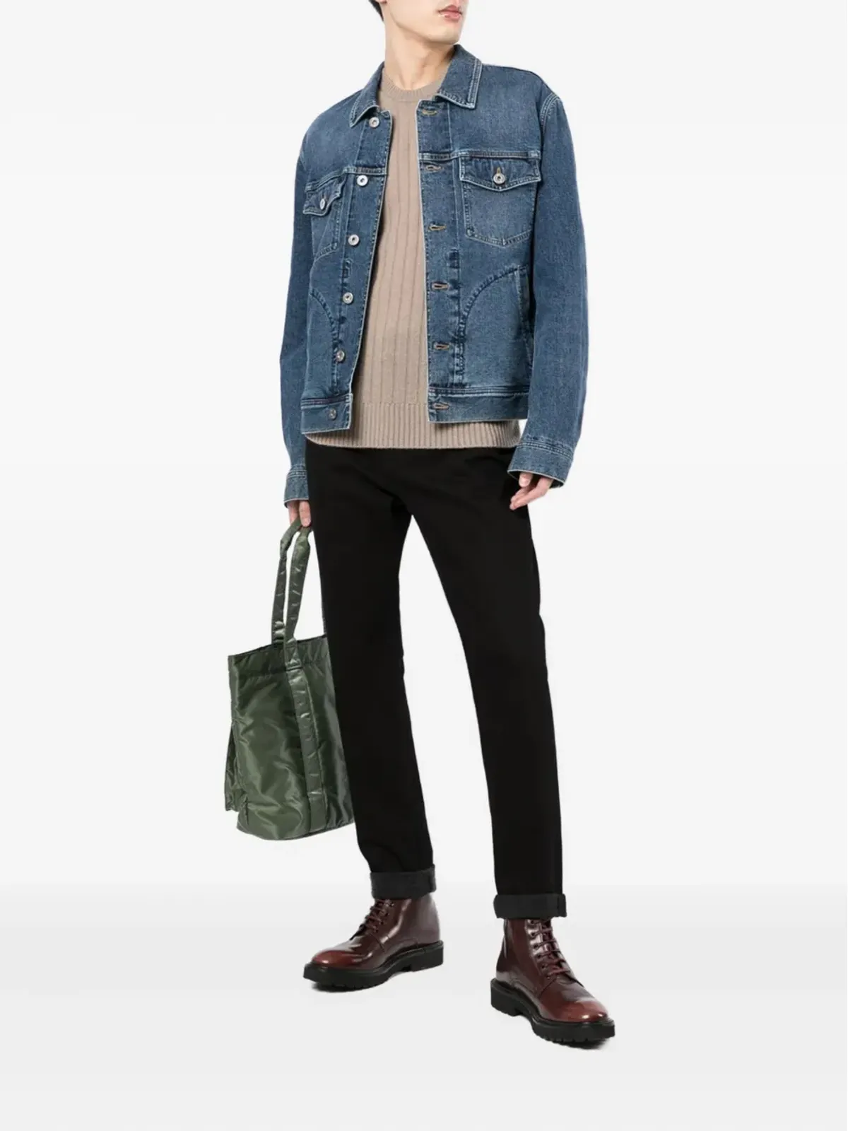 Brioni リブ編みウールセーター - 画像2