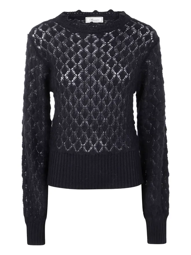 Blumarine Blumarine オープンニットセーター - ブラックの商品画像