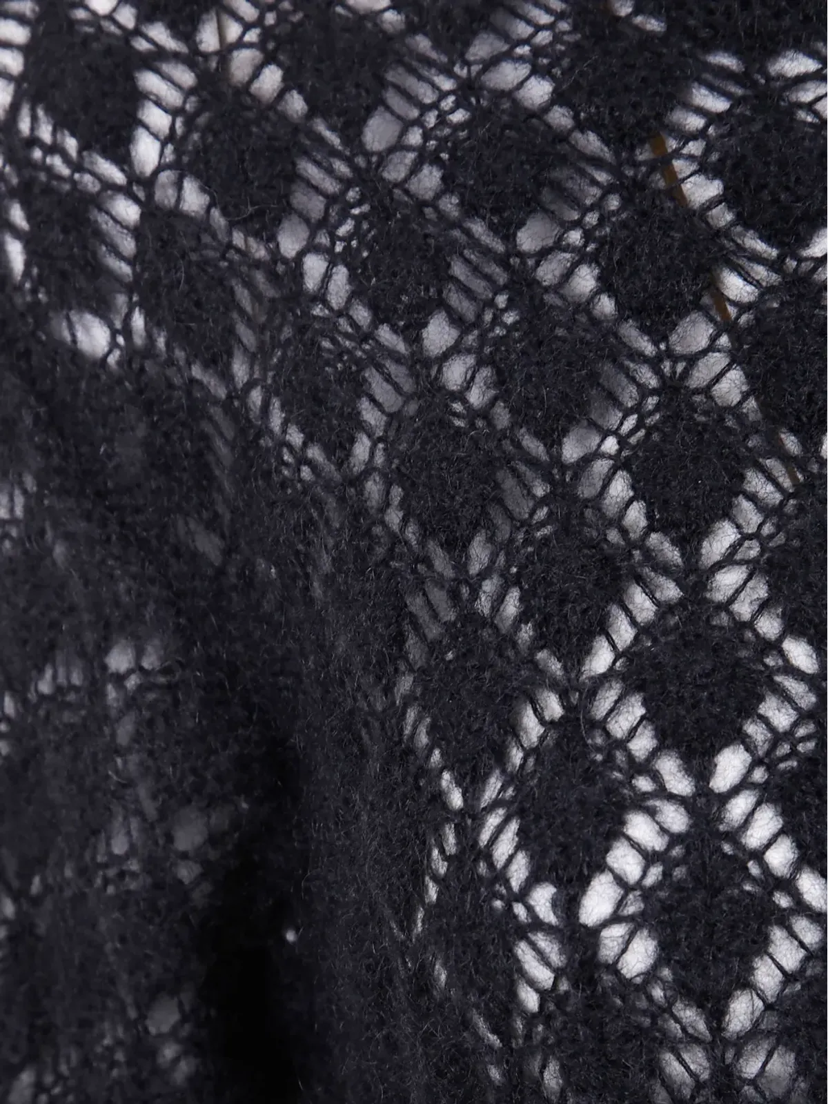 Blumarine オープンニットセーター - ブラック - 画像3
