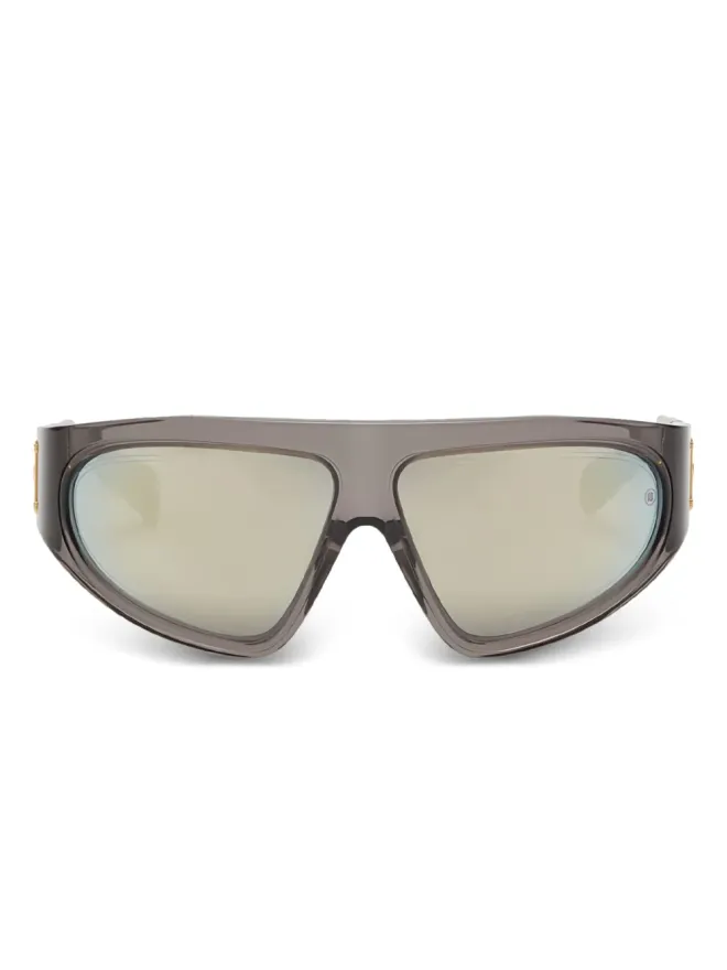 Balmain Eyewear Balmain Eyewear B-Escape ジオメトリックフレーム サングラス - グレーの商品画像