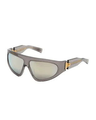 Balmain Eyewear B-Escape ジオメトリックフレーム サングラス - グレー - サムネイル2