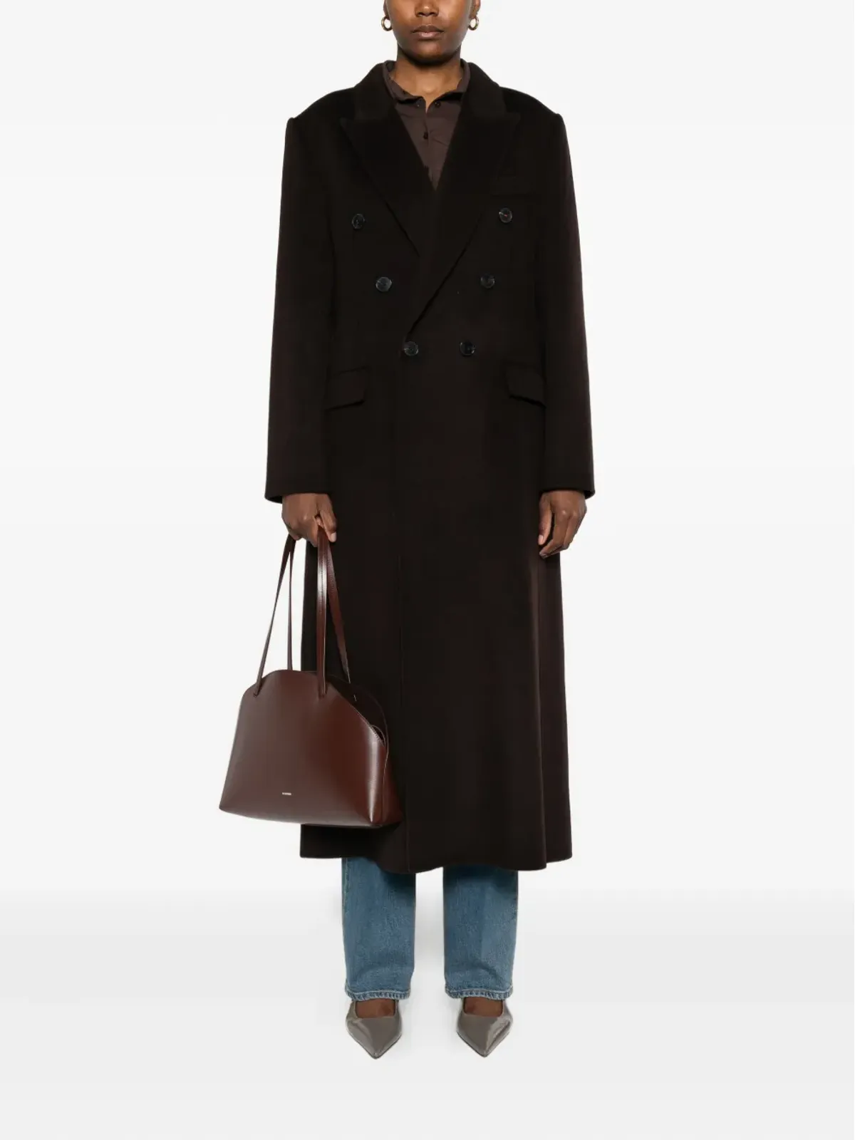 Victoria Beckham ダブルブレスト ボタンアップコート - 画像2