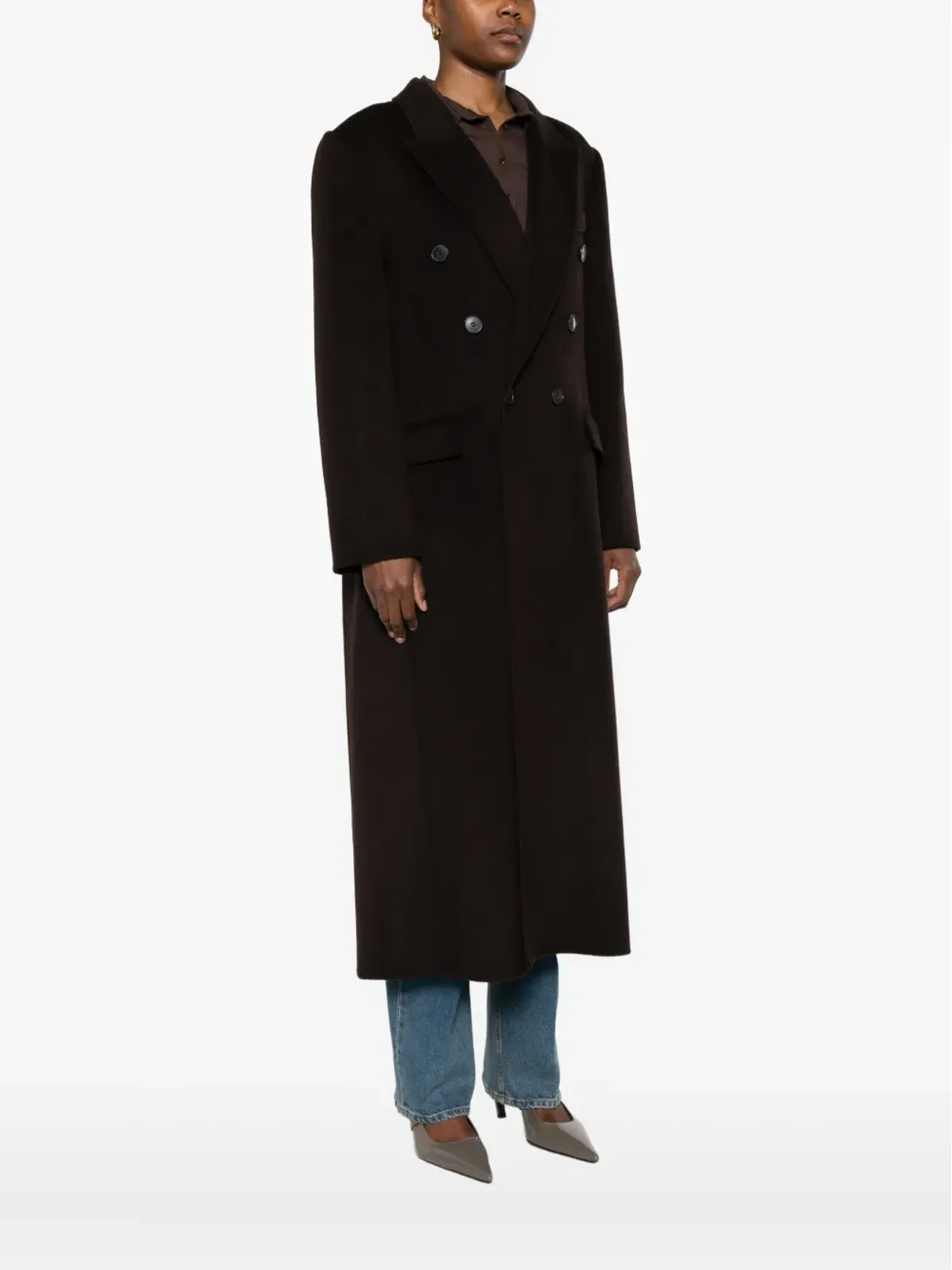 Victoria Beckham ダブルブレスト ボタンアップコート - 画像3