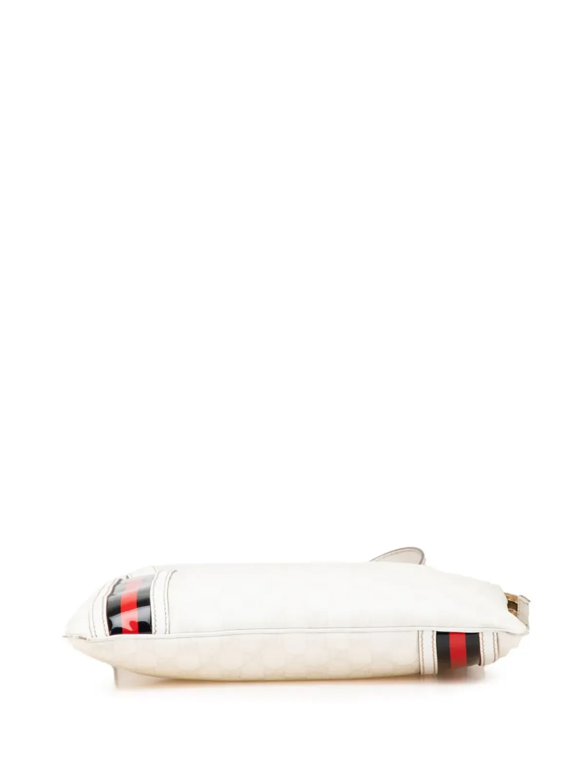 Gucci Pre-Owned GG Supreme Web クロスボディバッグ - White - 画像4