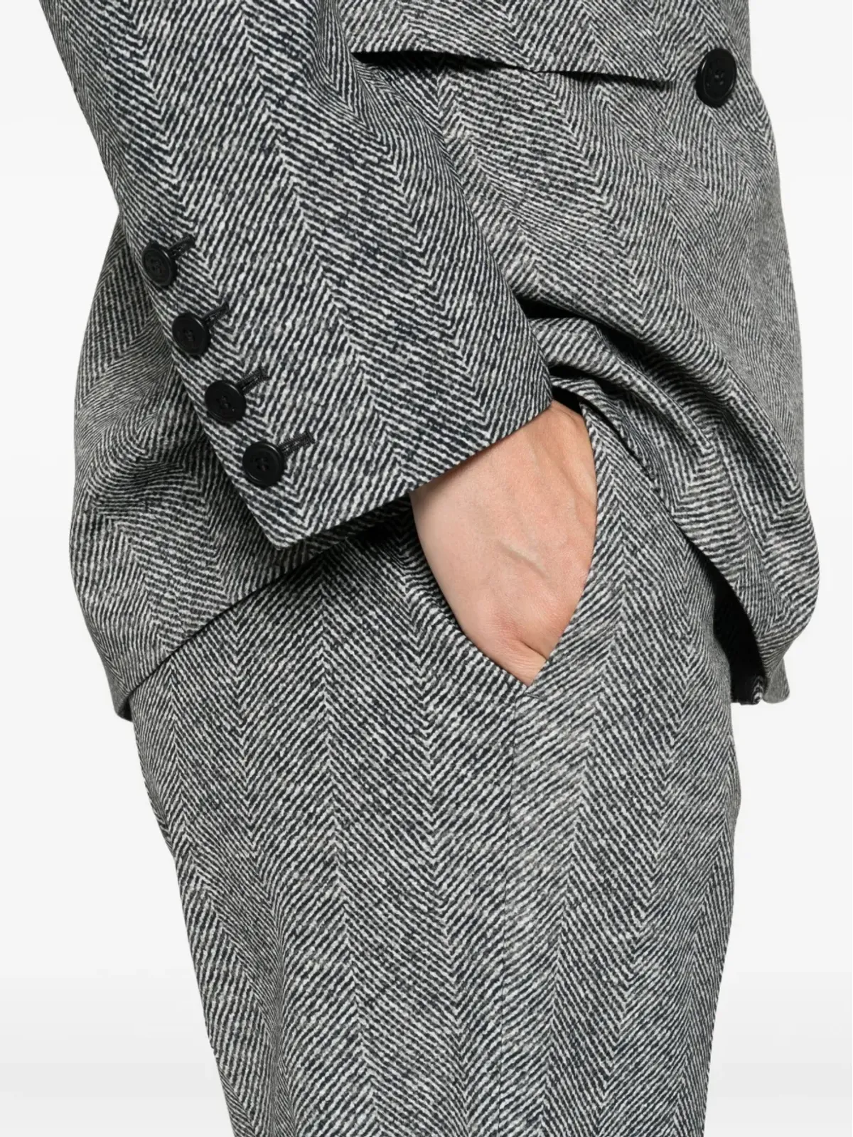 Ermanno Scervino ヘリンボーン柄パンツ - 画像5