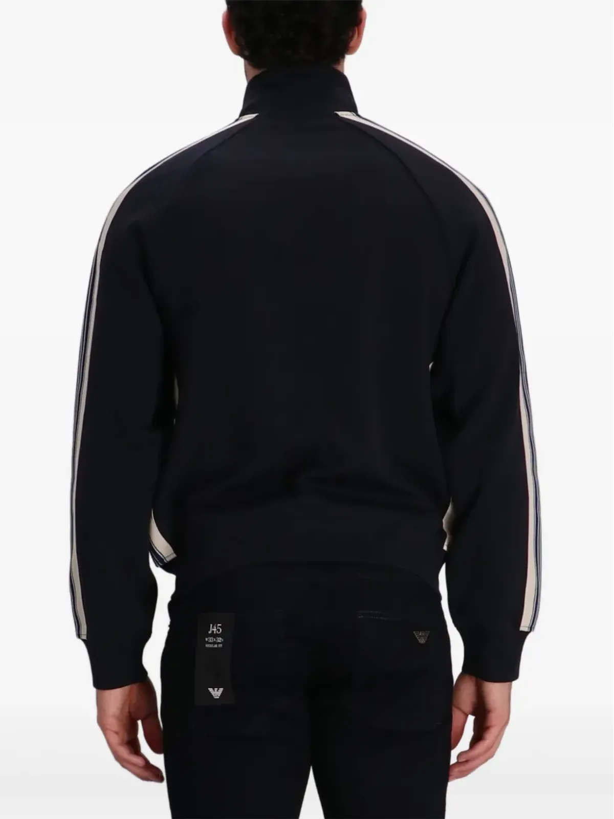 Emporio Armani サイドストライプ ジップアップ トラックジャケット - 画像4